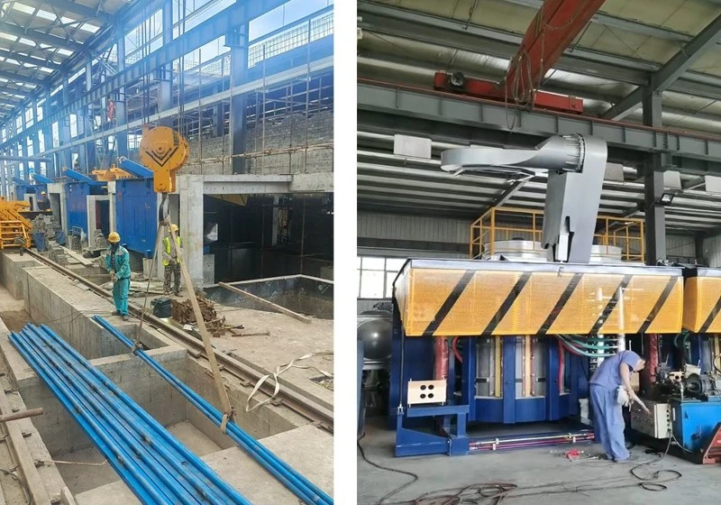 Coreless induction furnace installation site Coreless induction furnace installation site